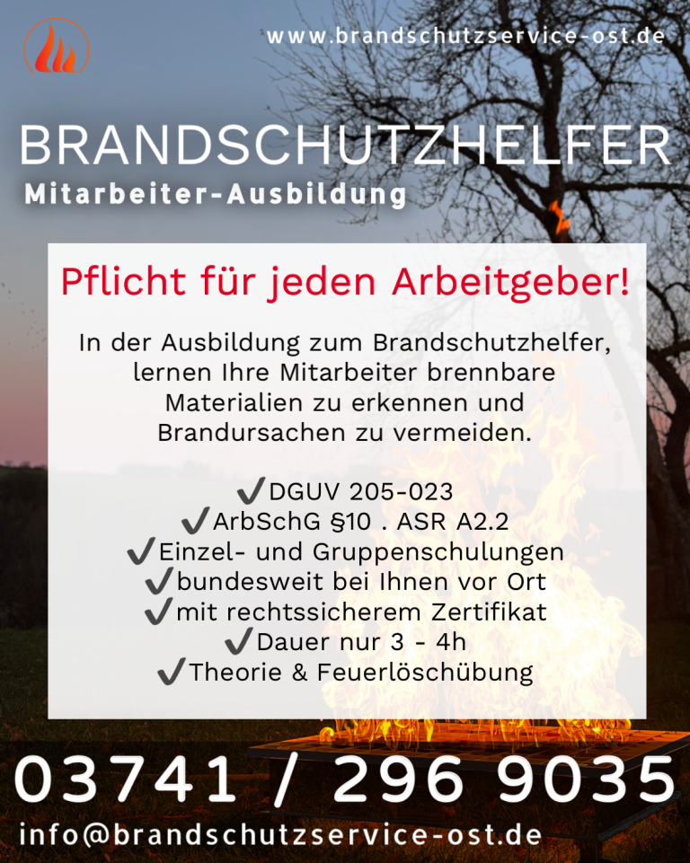 Brandschutzhelfer Brandschutzschulungen aus Plauen